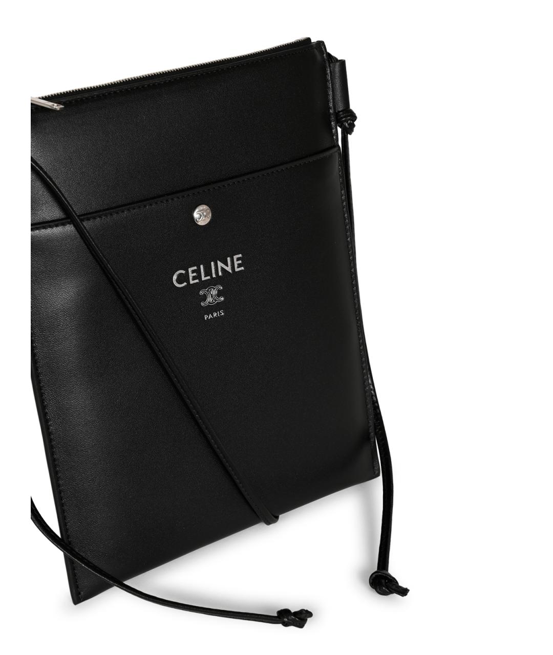CELINE Черный кожаный кошелек, фото 7