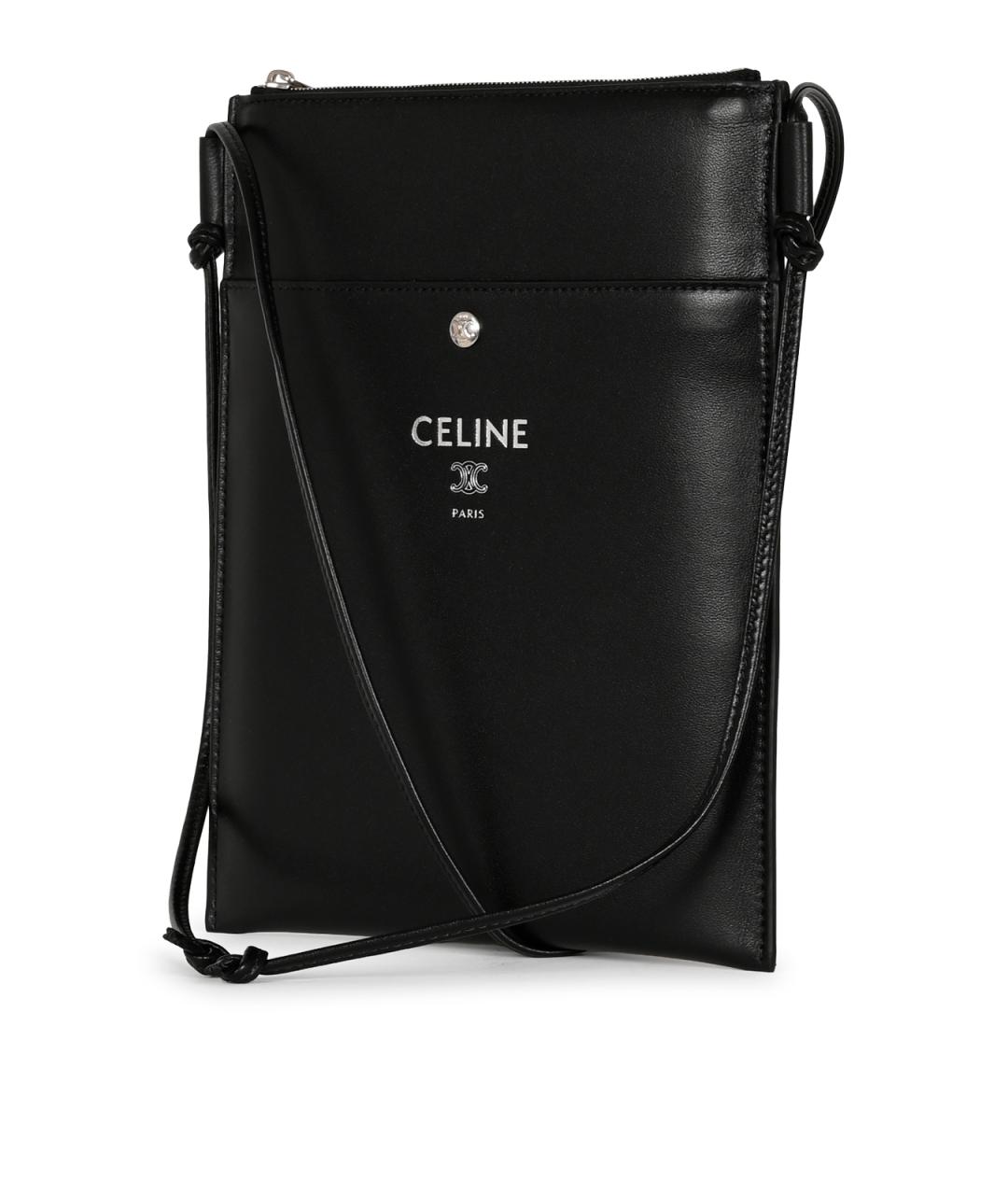 CELINE Черный кожаный кошелек, фото 4