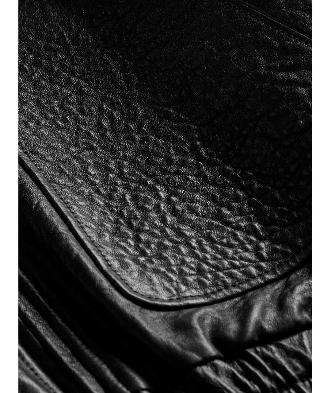 SAINT LAURENT Черная кожаная куртка, фото 4