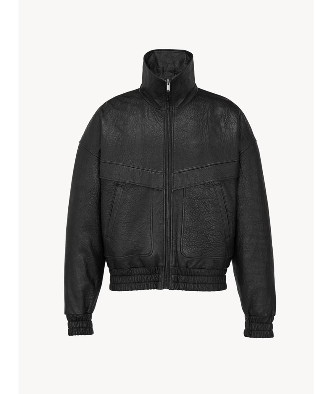 SAINT LAURENT Черная кожаная куртка, фото 2