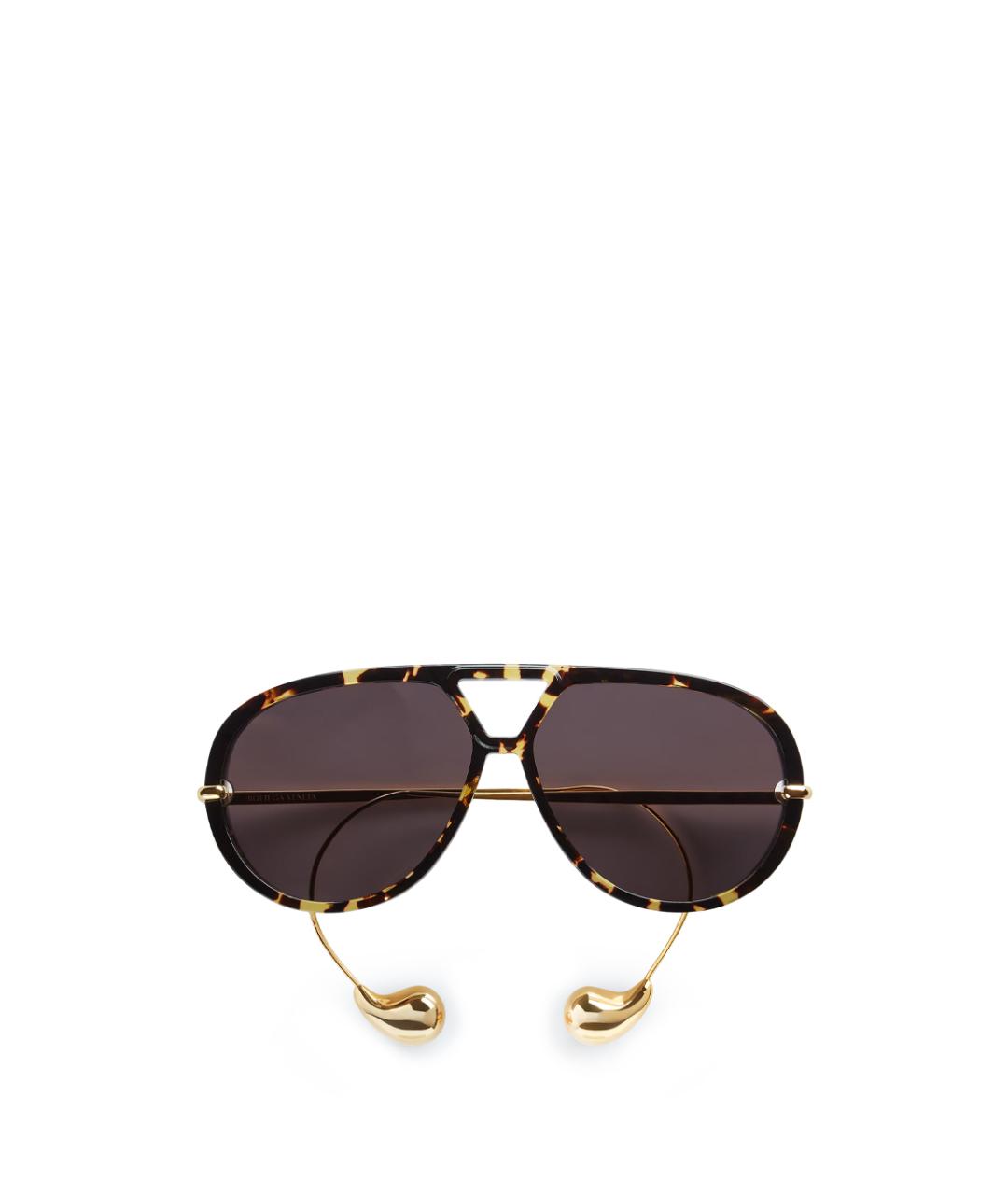 BOTTEGA VENETA Мульти металлические солнцезащитные очки, фото 1