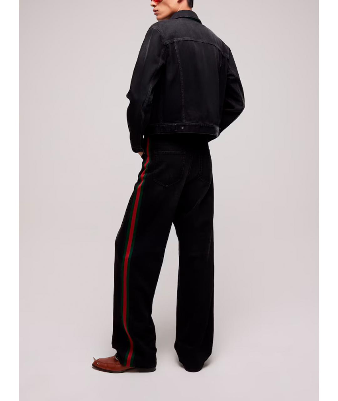 GUCCI Черные хлопковые прямые джинсы, фото 4