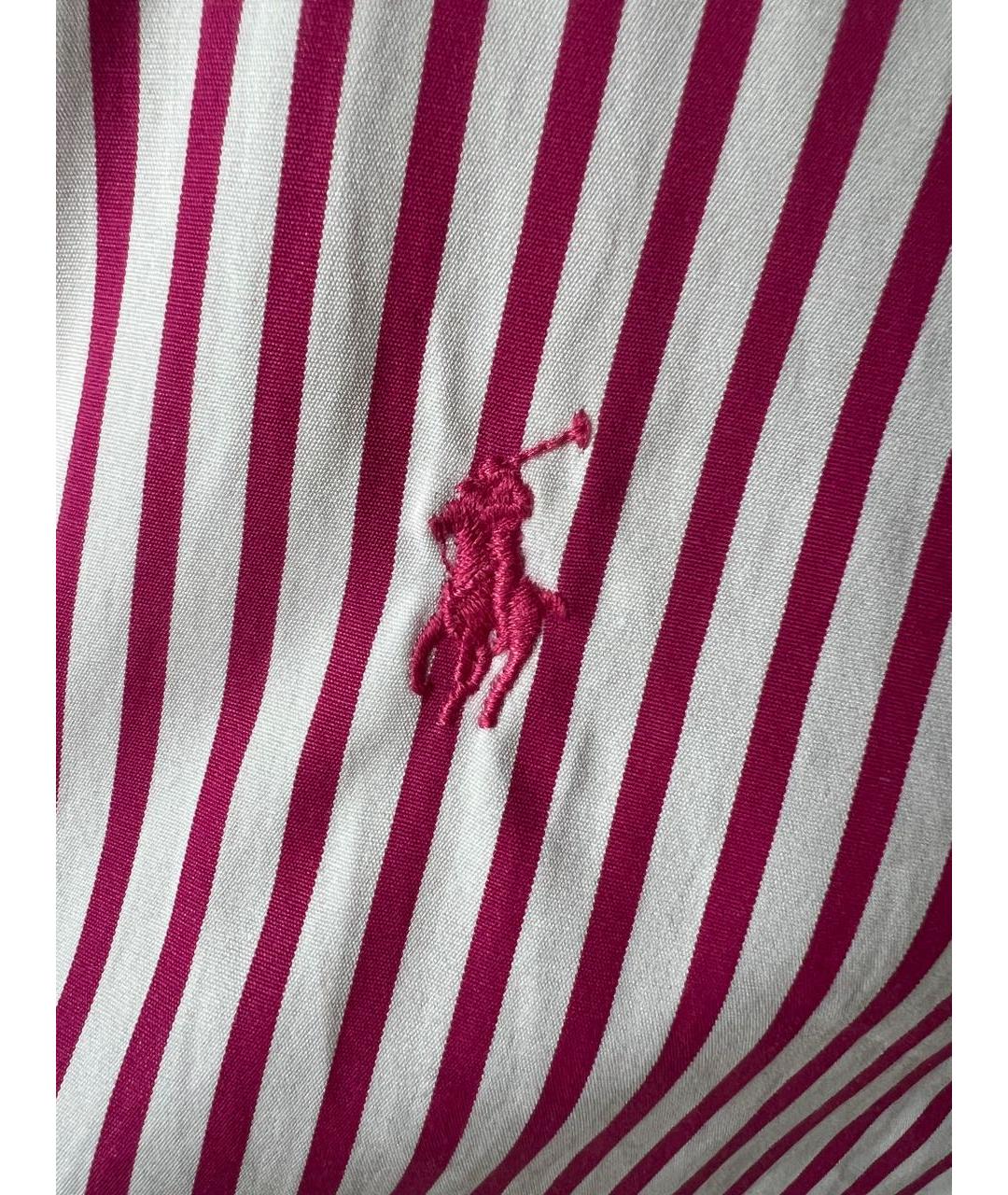 RALPH LAUREN Розовая хлопковая рубашка, фото 7