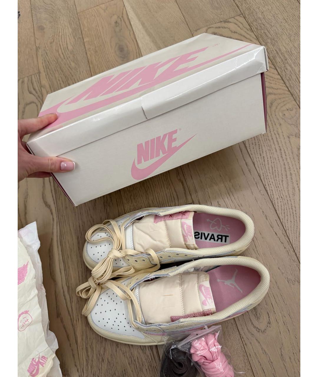 NIKE Желтые кожаные кроссовки, фото 6