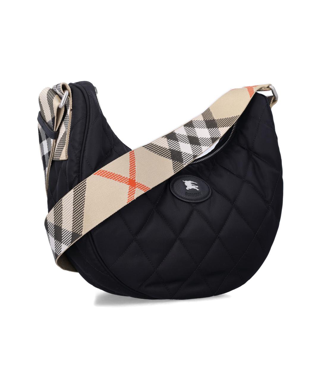 BURBERRY Черная синтетическая сумка на плечо, фото 2