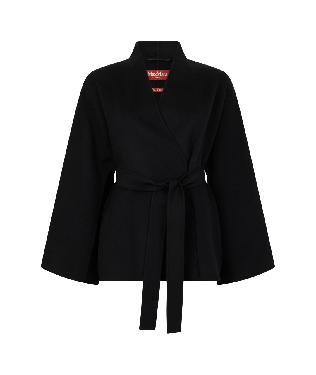 MAX MARA STUDIO Черная шерстяная куртка, фото 1