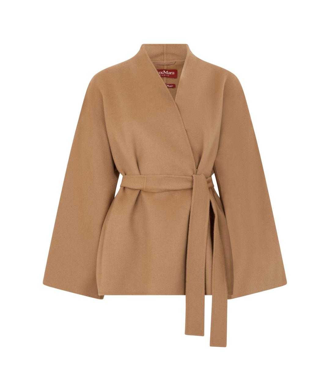 MAX MARA STUDIO Бежевая шерстяная куртка, фото 1