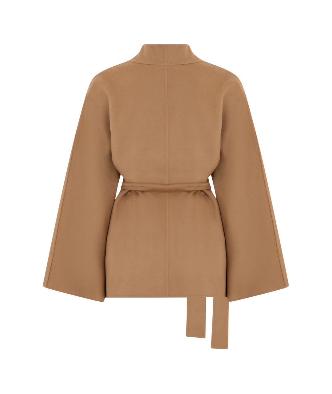MAX MARA STUDIO Бежевая шерстяная куртка, фото 2