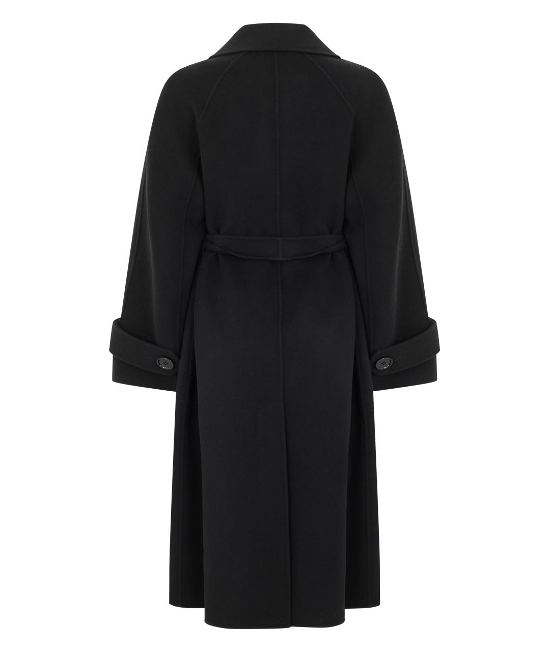 'S MAX MARA Черное шерстяное пальто, фото 2