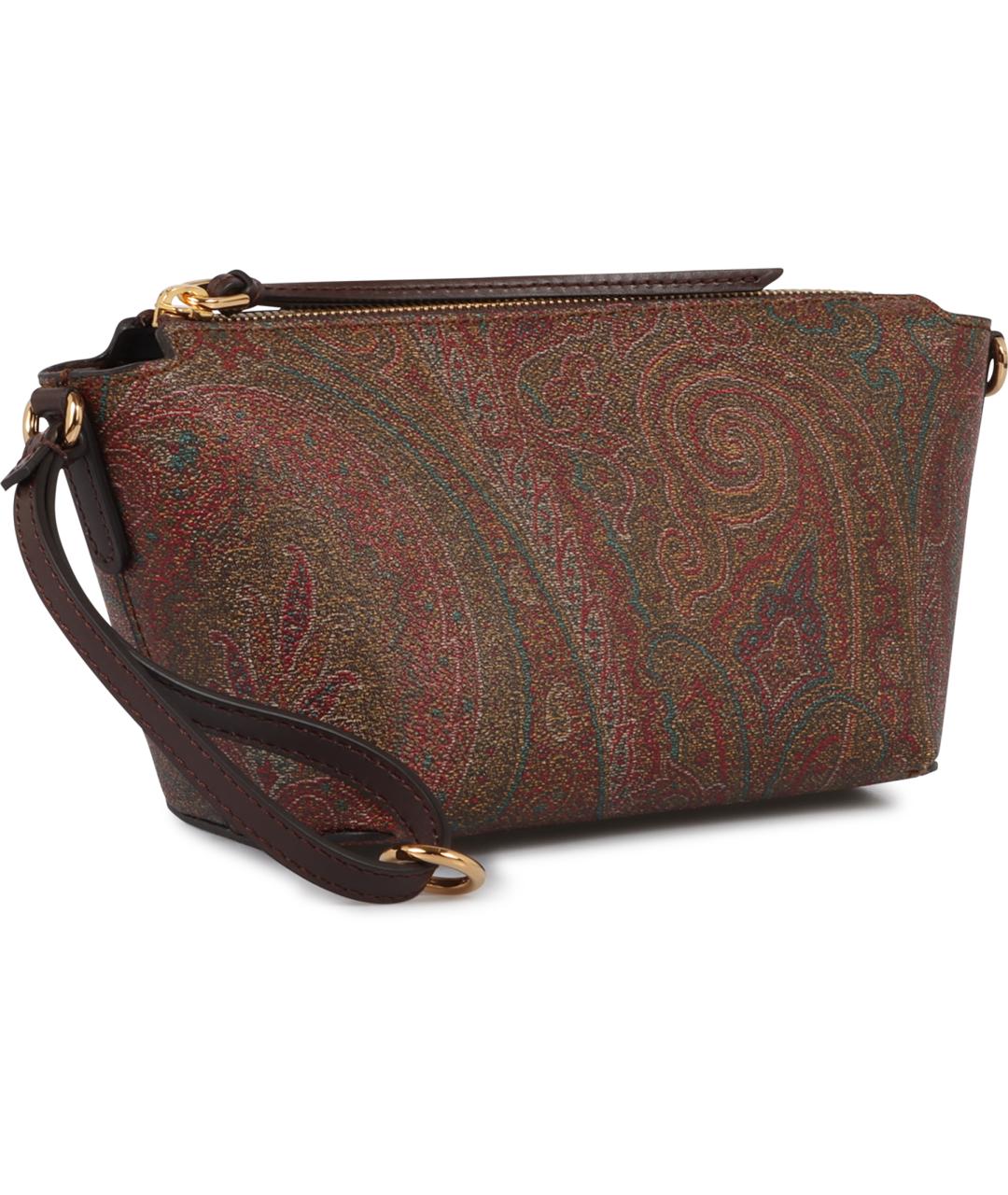ETRO Коричневая жаккардовая сумка через плечо, фото 2