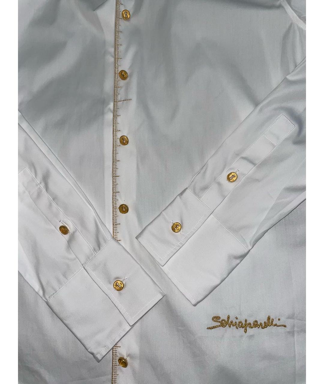 SCHIAPARELLI Белая хлопковая рубашка, фото 4