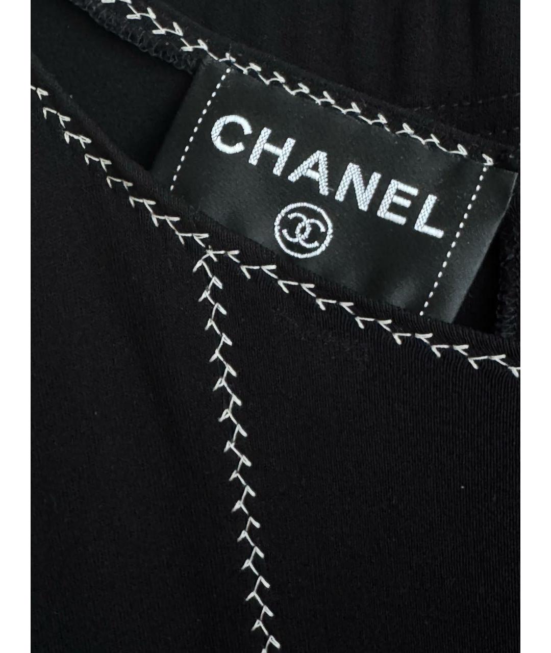 CHANEL Черный нейлоновый костюм с брюками, фото 7