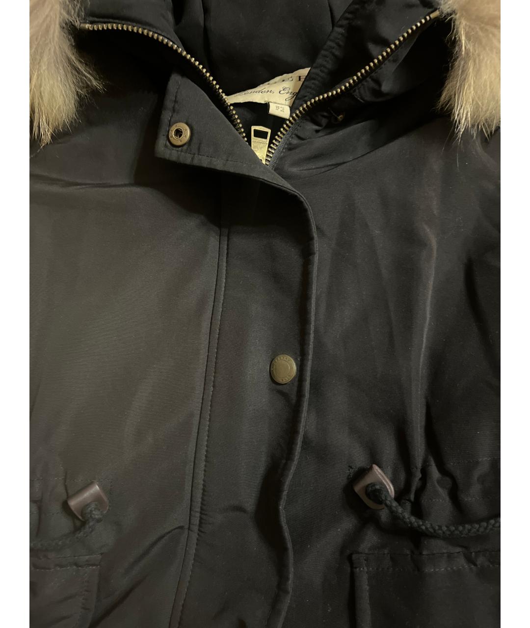 BURBERRY Черный нейлоновый пуховик, фото 4