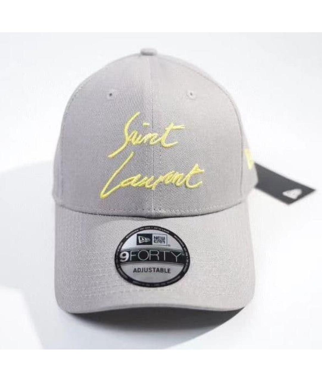 SAINT LAURENT Серая кепка, фото 9