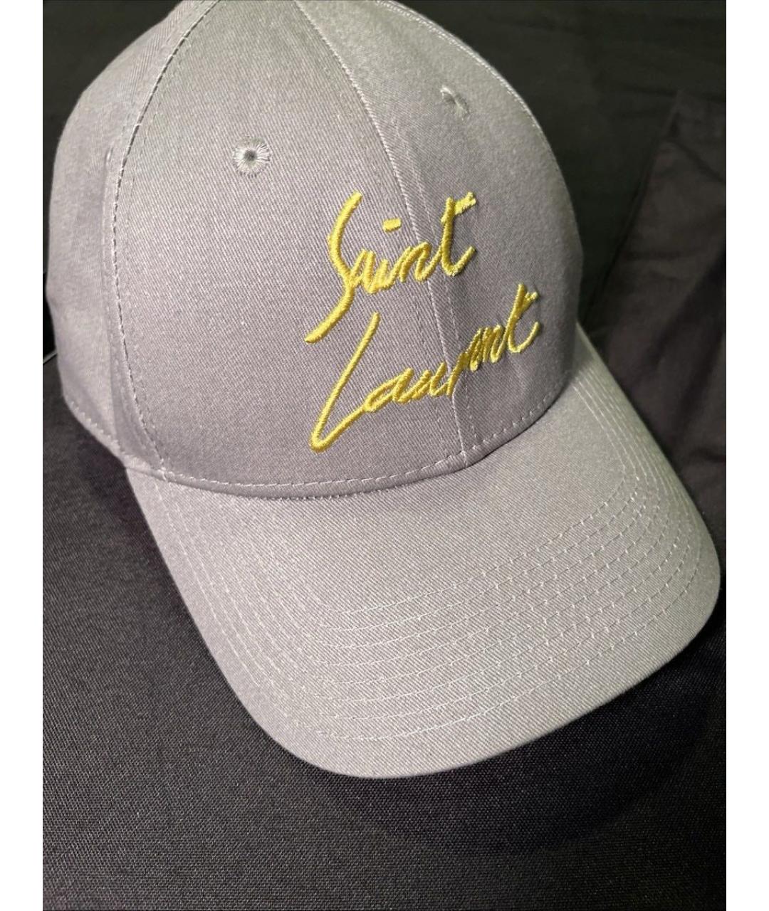 SAINT LAURENT Серая кепка, фото 3