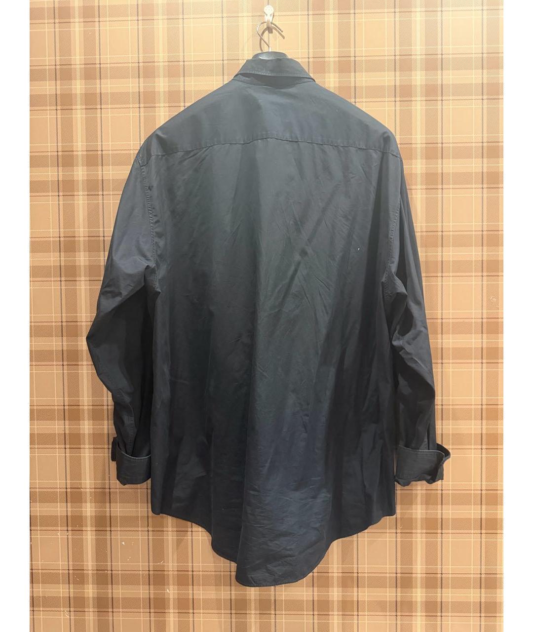 VETEMENTS Черная хлопко-полиэстеровая классическая рубашка, фото 5