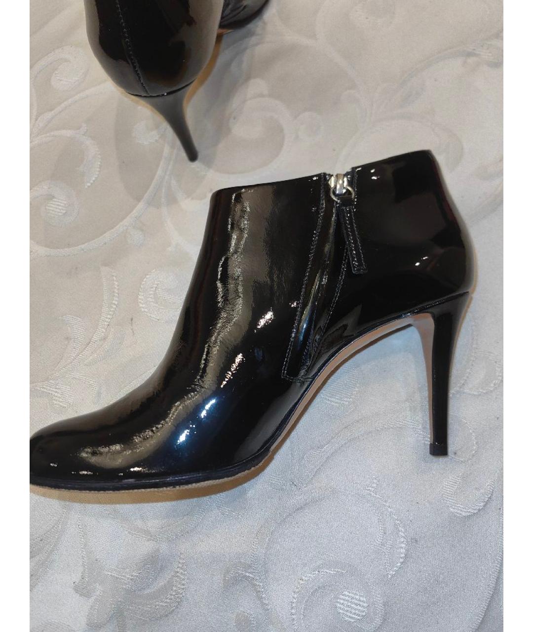 GIUSEPPE ZANOTTI DESIGN Черные ботильоны из лакированной кожи, фото 9