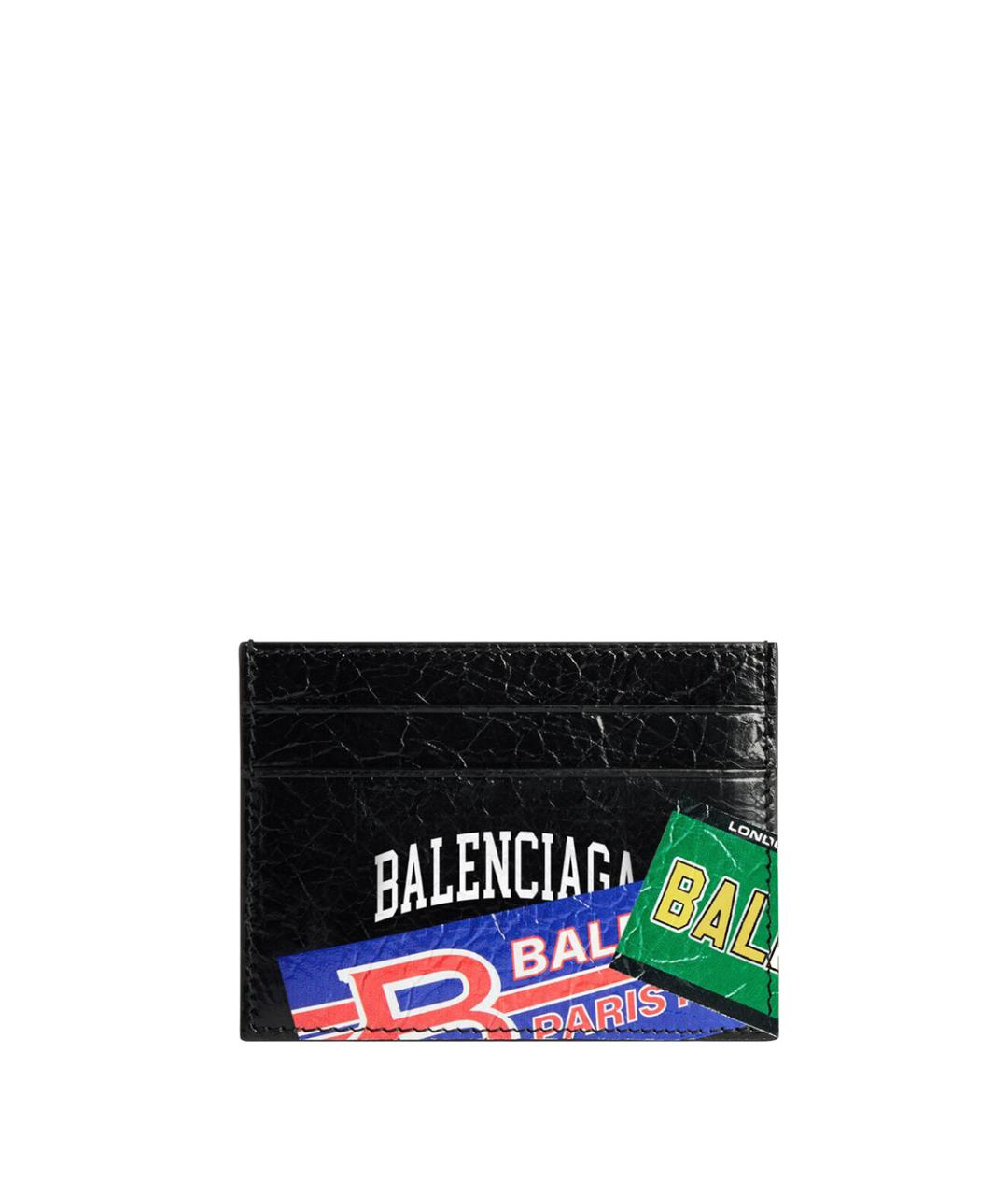 BALENCIAGA Черный кожаный кардхолдер, фото 1