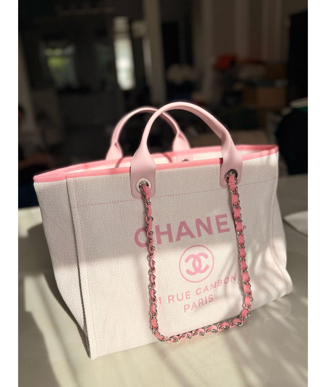 CHANEL Розовая сумка тоут, фото 7