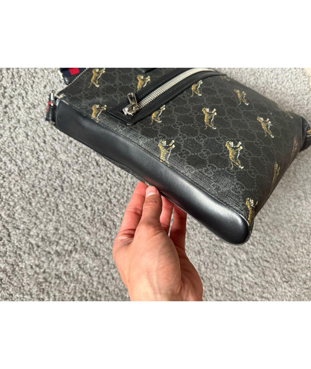 GUCCI Антрацитовая сумка на плечо, фото 5