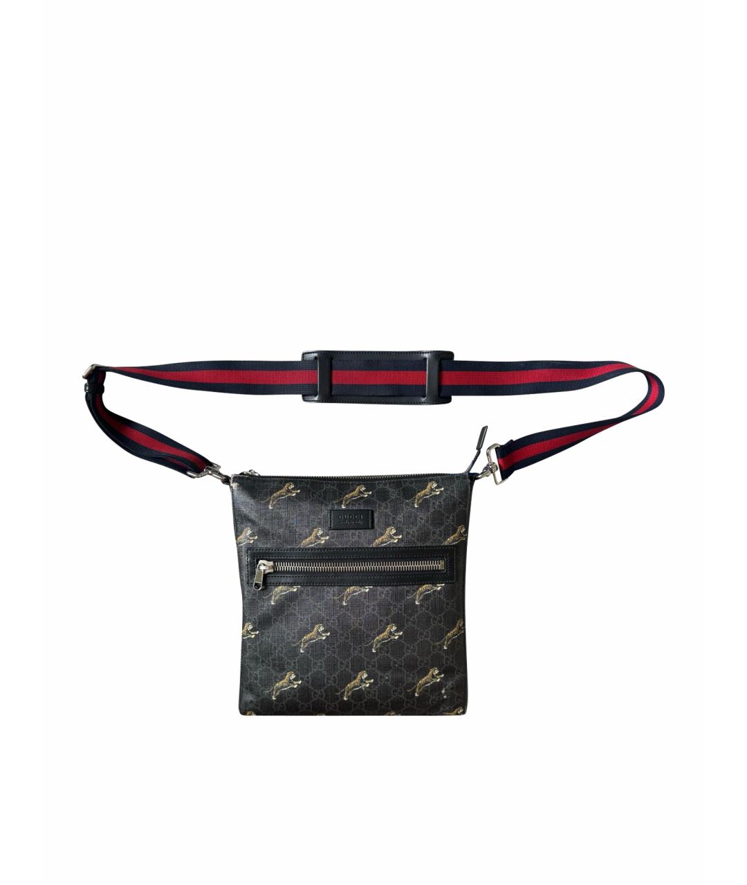 GUCCI Антрацитовая сумка на плечо, фото 1