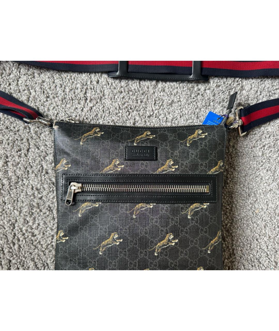 GUCCI Антрацитовая сумка на плечо, фото 2