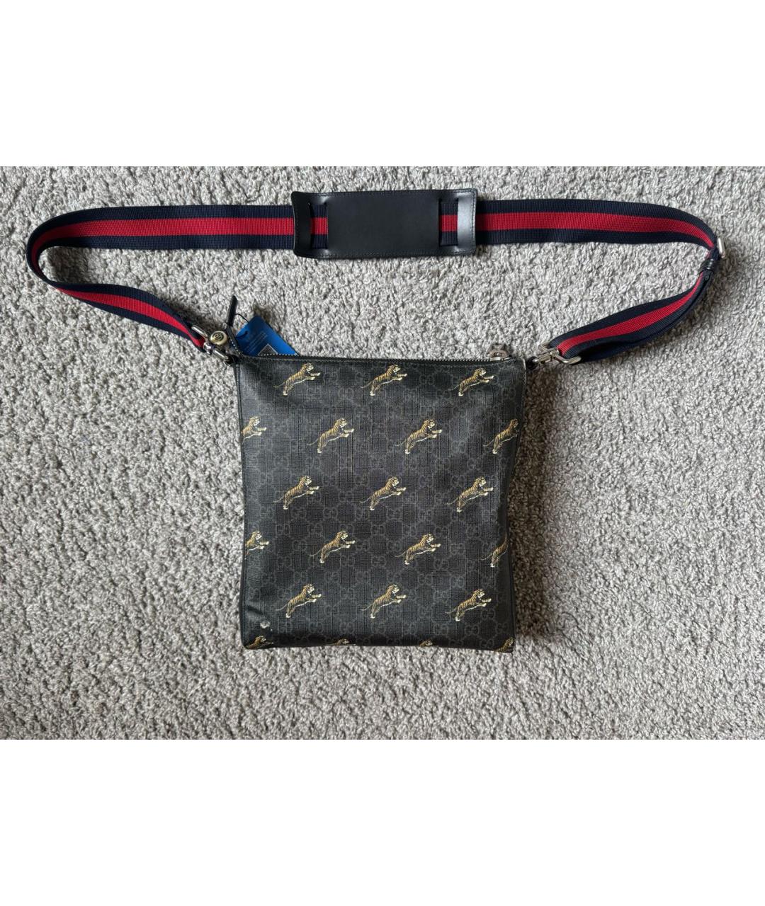 GUCCI Антрацитовая сумка на плечо, фото 3