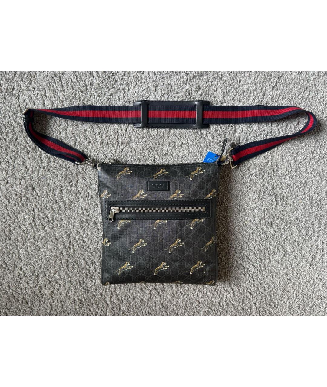 GUCCI Антрацитовая сумка на плечо, фото 6