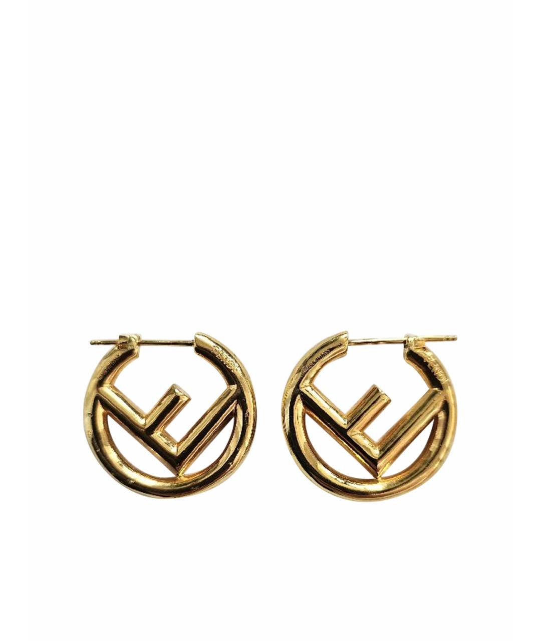 FENDI Золотые нефритовые серьги, фото 5