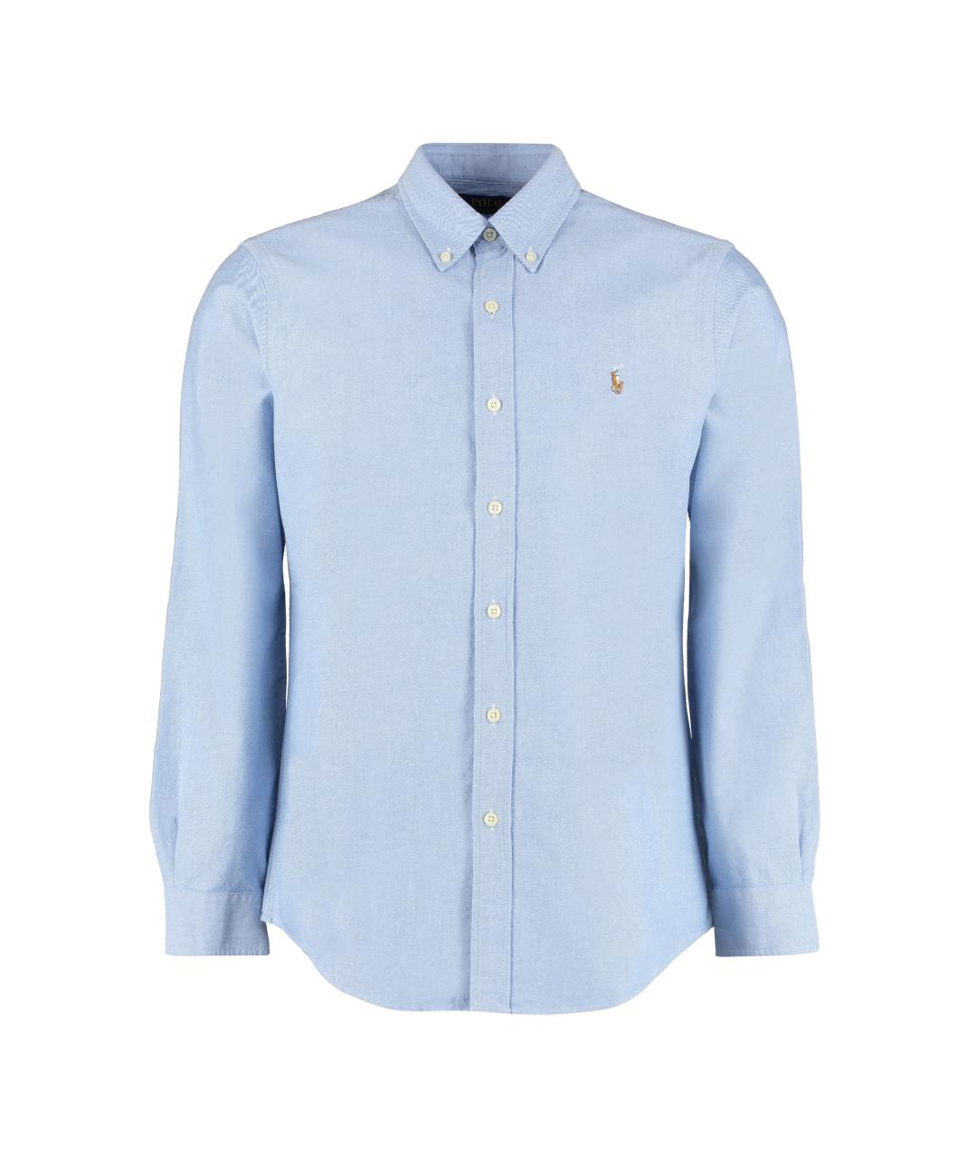 POLO RALPH LAUREN Голубая хлопковая кэжуал рубашка, фото 1