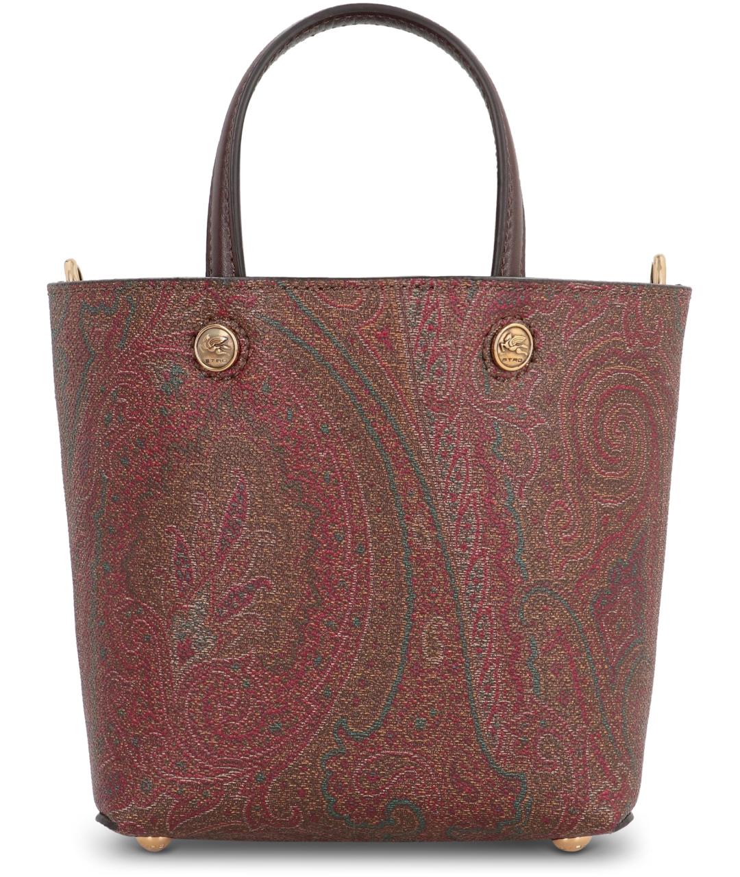 ETRO Коричневая хлопковая сумка тоут, фото 2