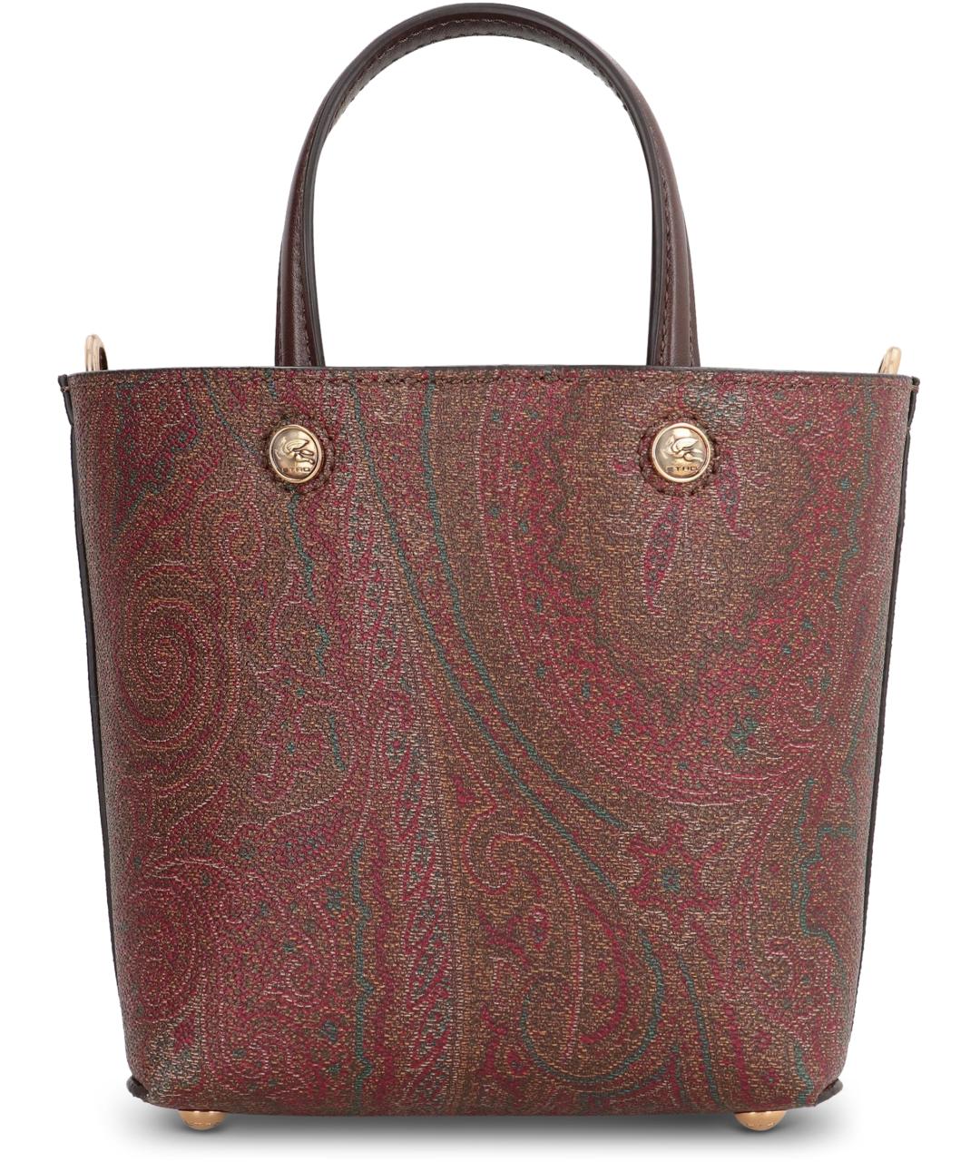 ETRO Коричневая хлопковая сумка тоут, фото 4