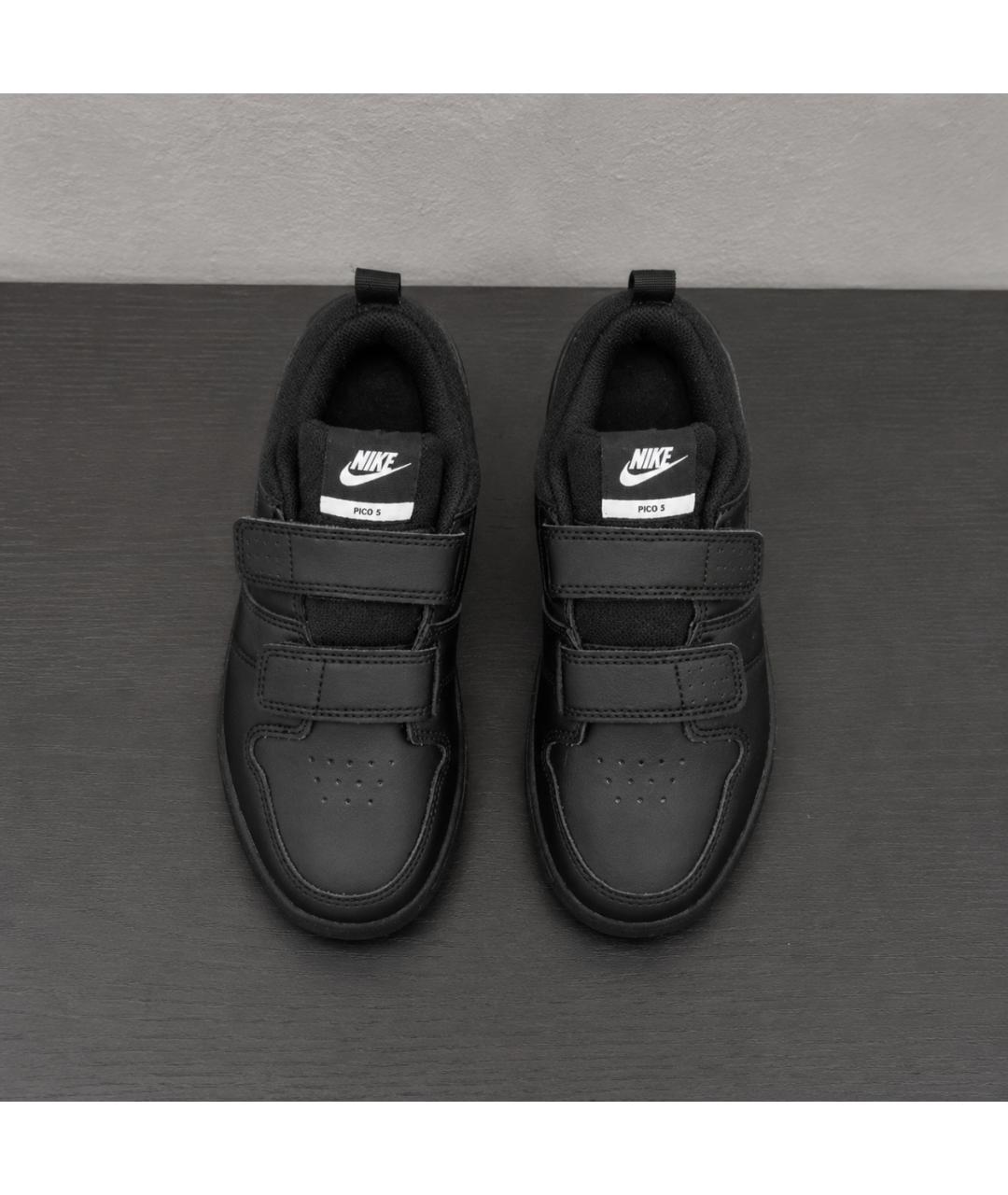 NIKE Черные кожаные кеды, фото 2
