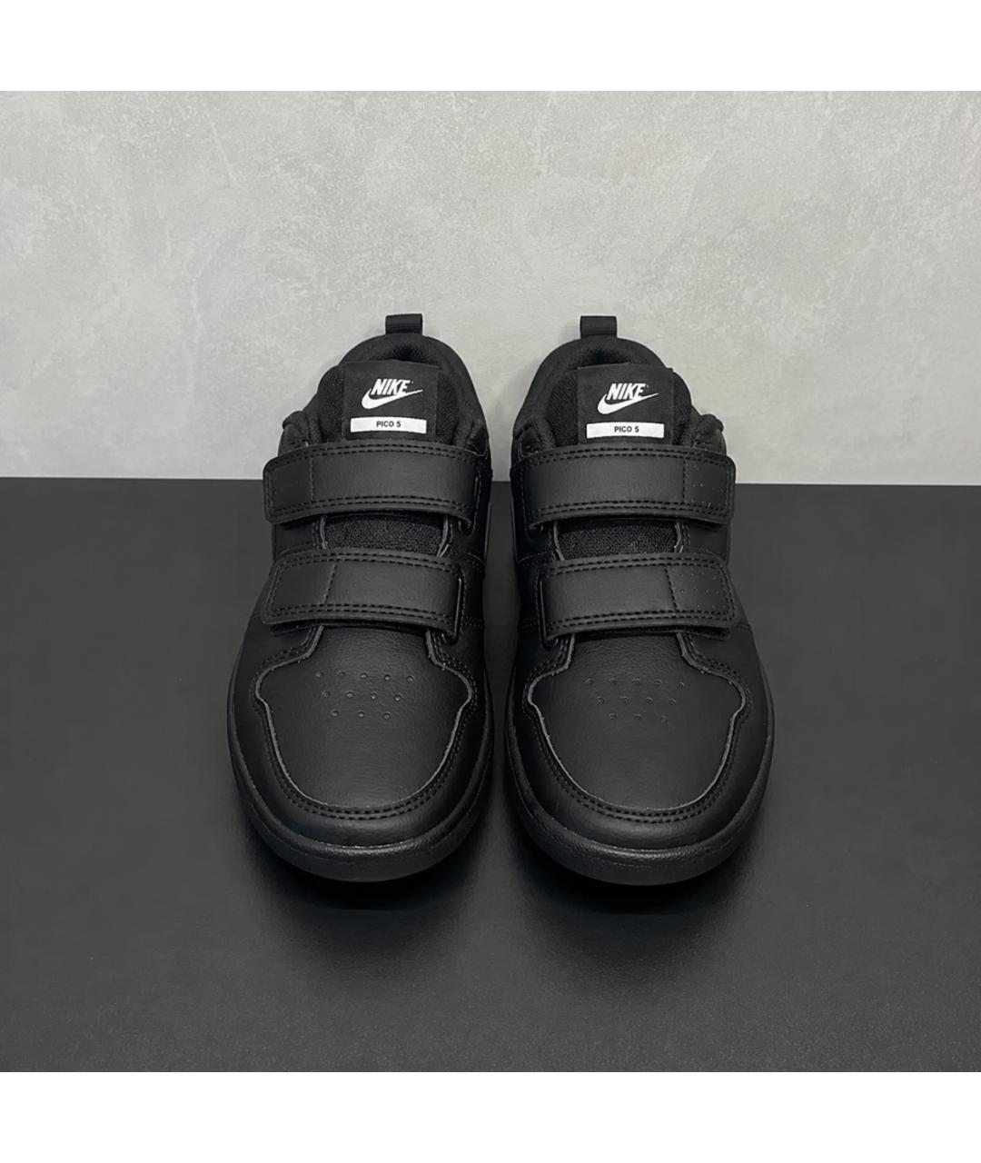 NIKE Черные кожаные кеды, фото 3