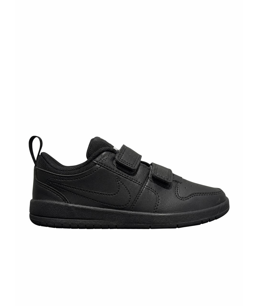 NIKE Черные кожаные кеды, фото 1