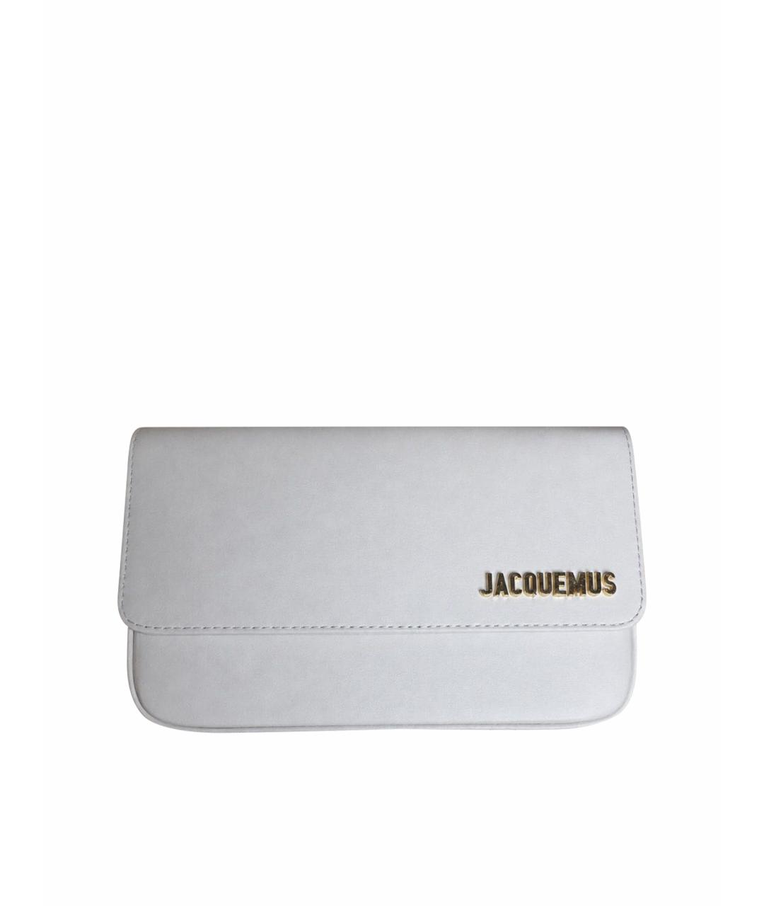 JACQUEMUS Белая кожаная сумка через плечо, фото 1