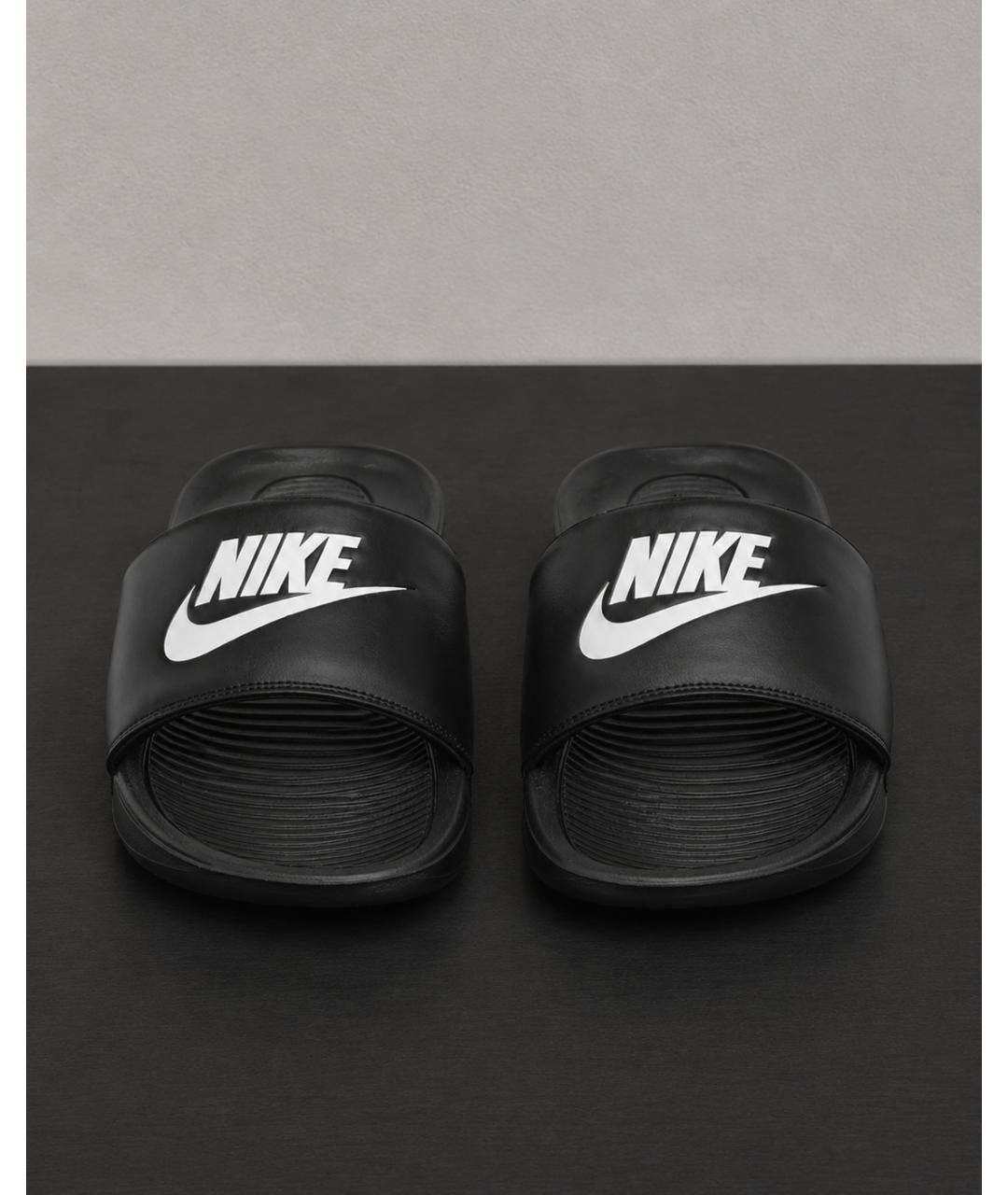 NIKE Черные резиновые шлепанцы, фото 2