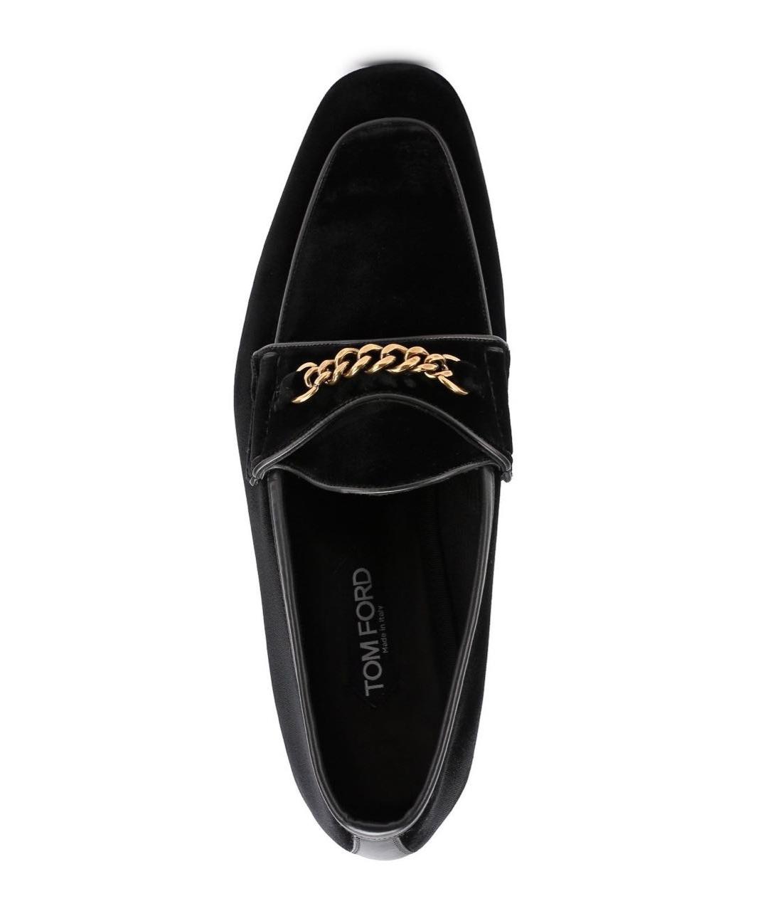 TOM FORD Черные бархатные туфли, фото 3