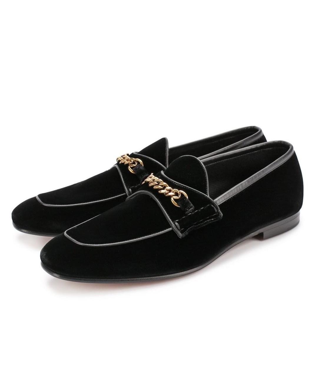 TOM FORD Черные бархатные туфли, фото 5
