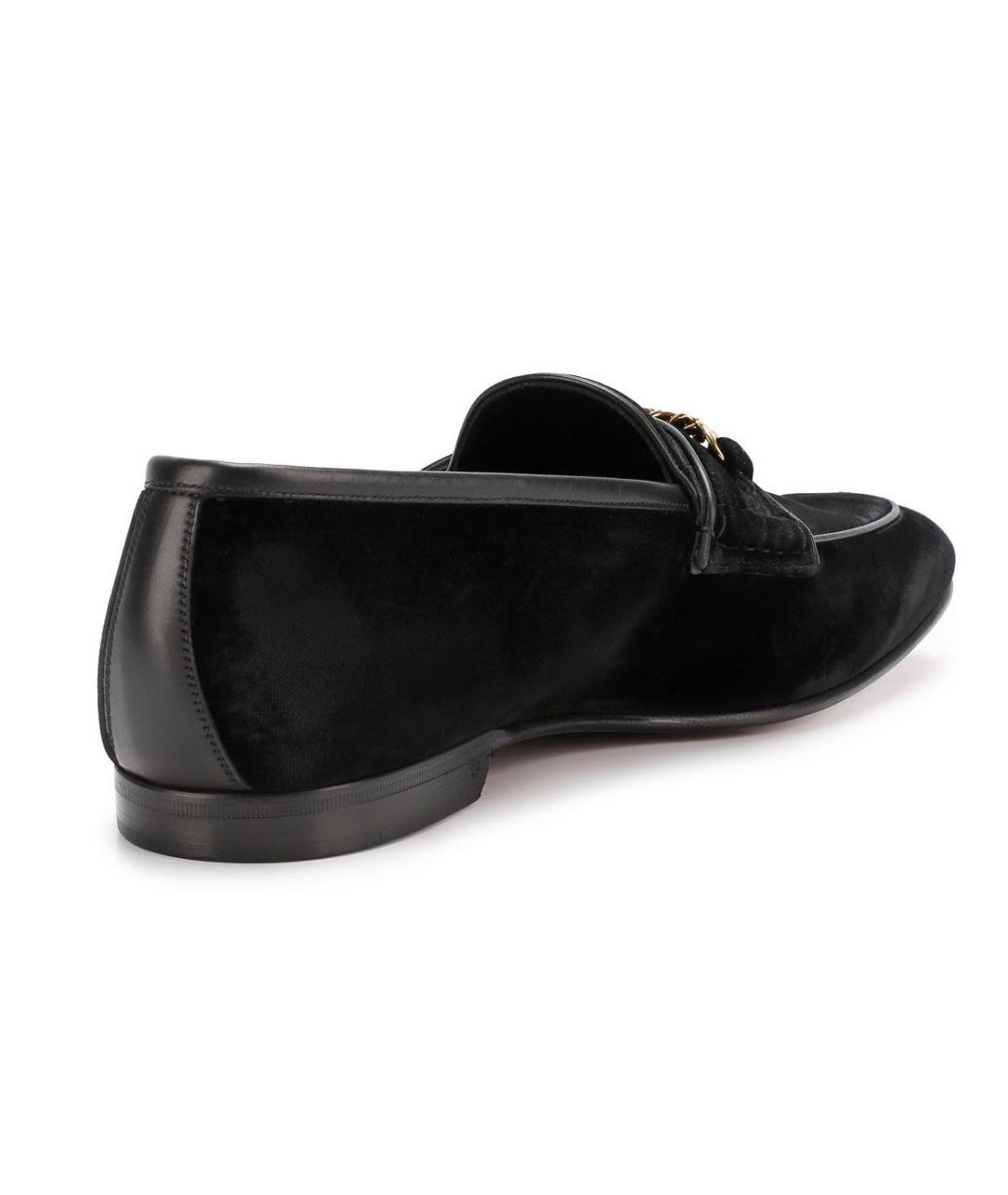TOM FORD Черные бархатные туфли, фото 4