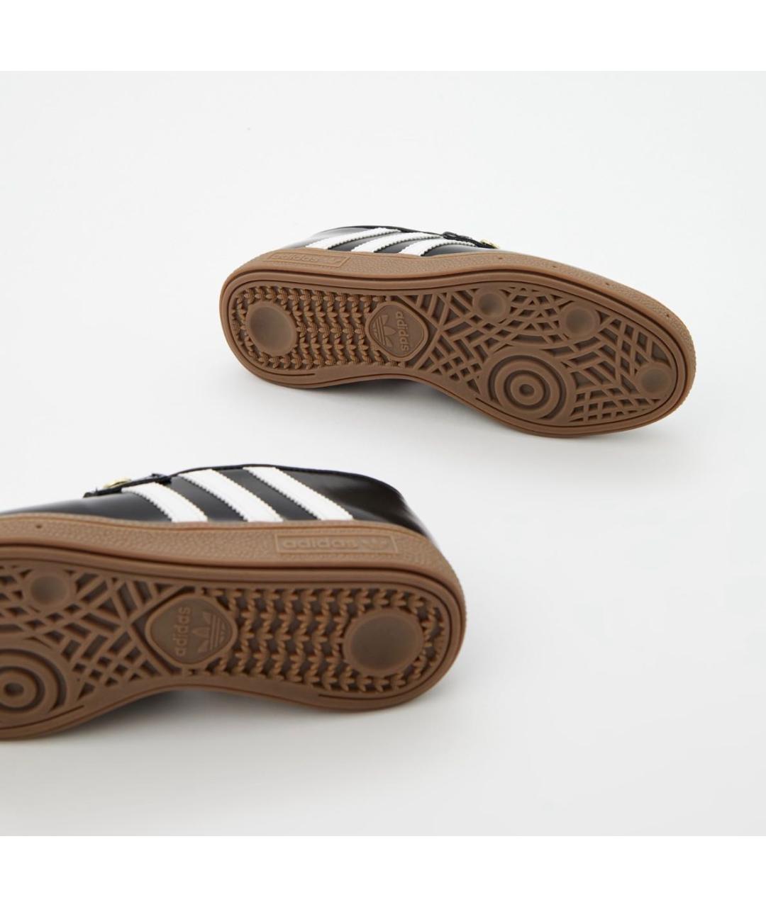 ADIDAS Черные кожаные лоферы, фото 4