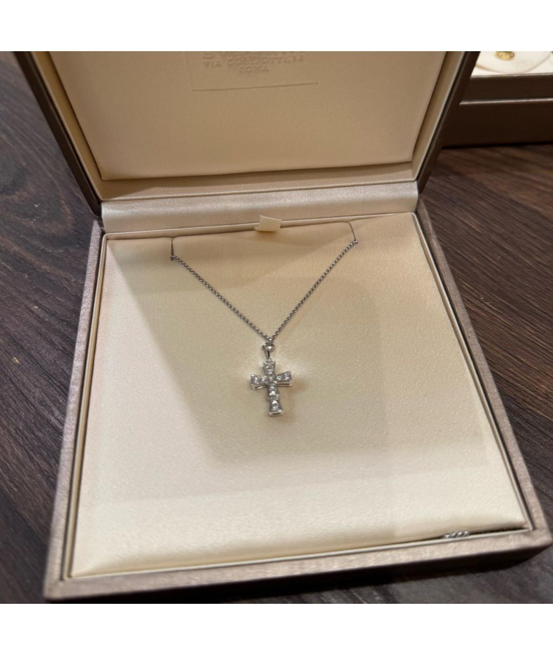 BVLGARI Белый кулон из белого золота, фото 5