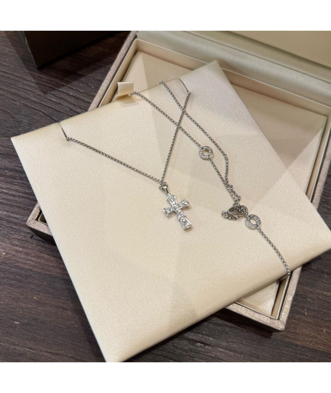 BVLGARI Белый кулон из белого золота, фото 3