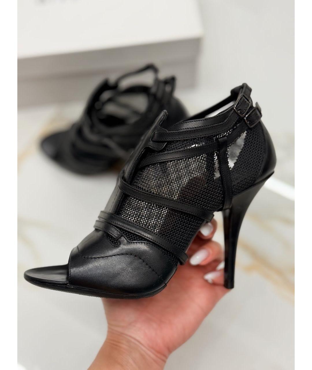 GIVENCHY Черные кожаные туфли, фото 5