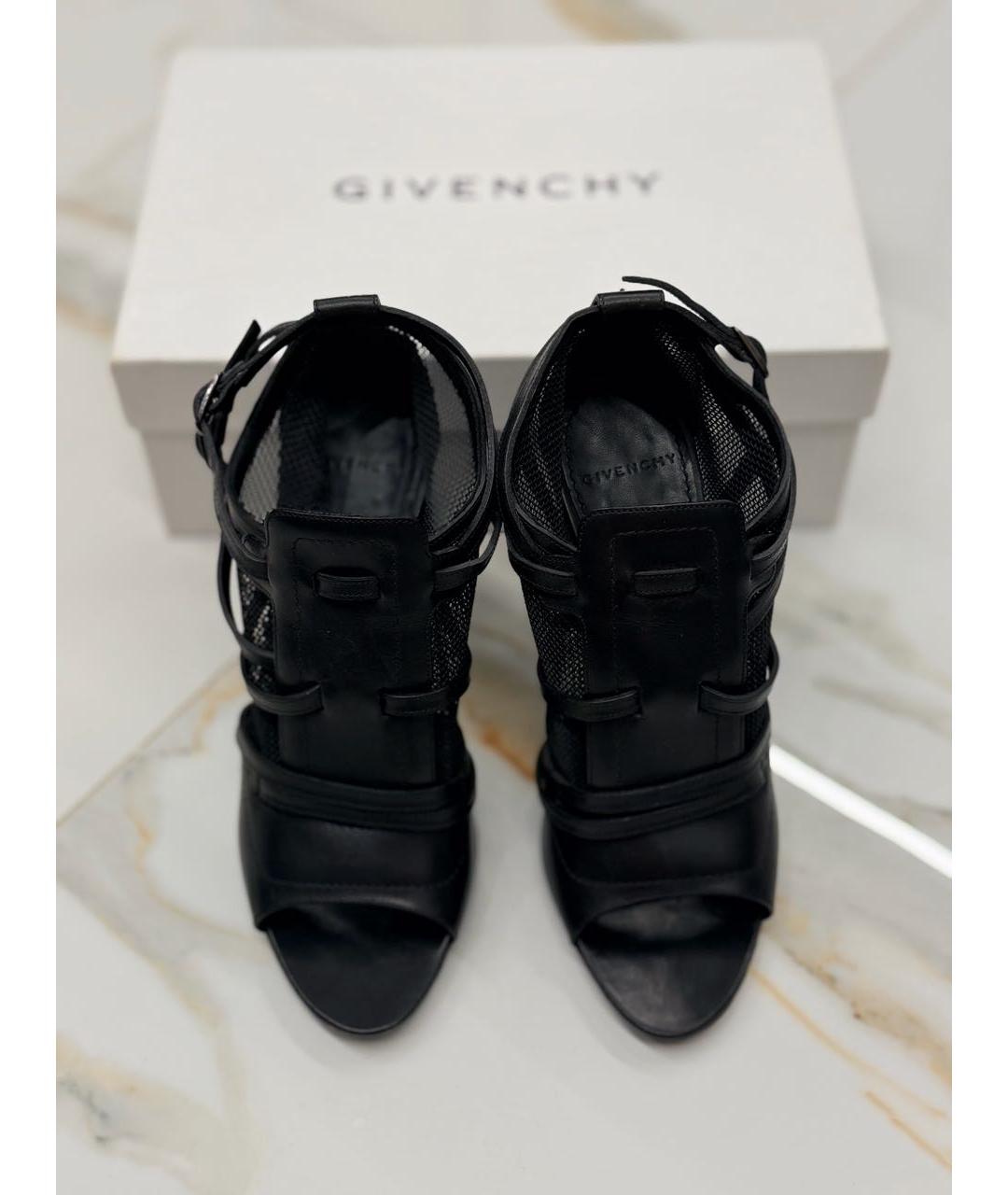 GIVENCHY Черные кожаные туфли, фото 2