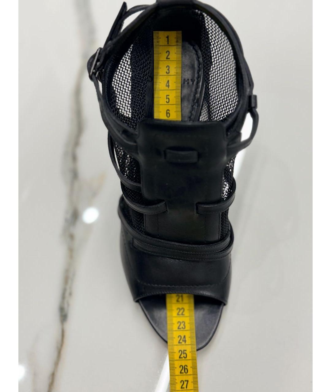 GIVENCHY Черные кожаные туфли, фото 6