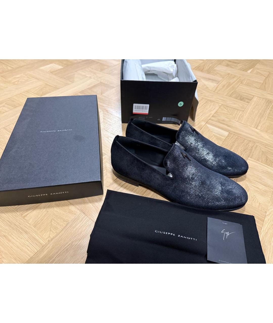 GIUSEPPE ZANOTTI DESIGN Мульти бархатные лоферы, фото 6