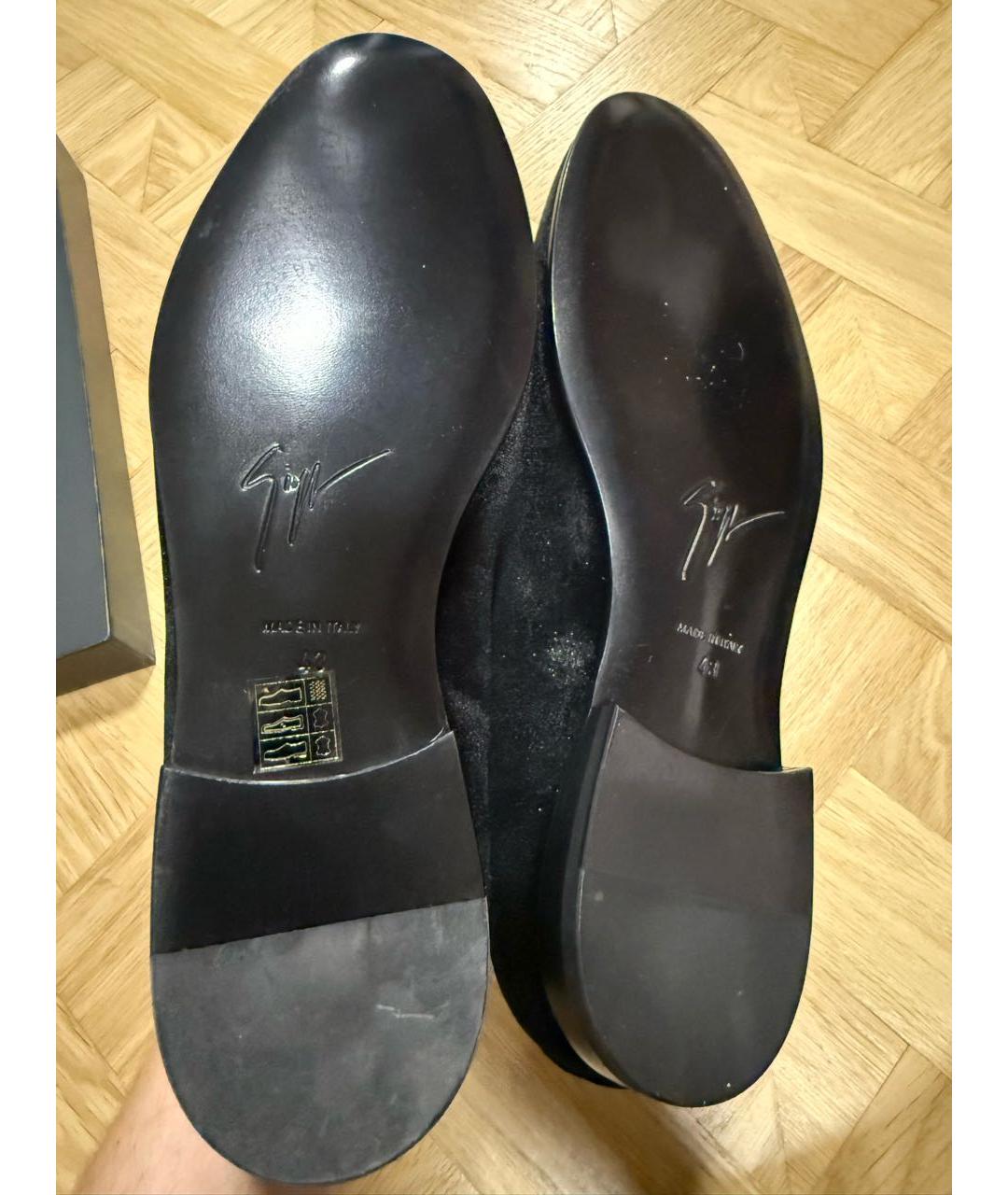 GIUSEPPE ZANOTTI DESIGN Мульти бархатные лоферы, фото 5
