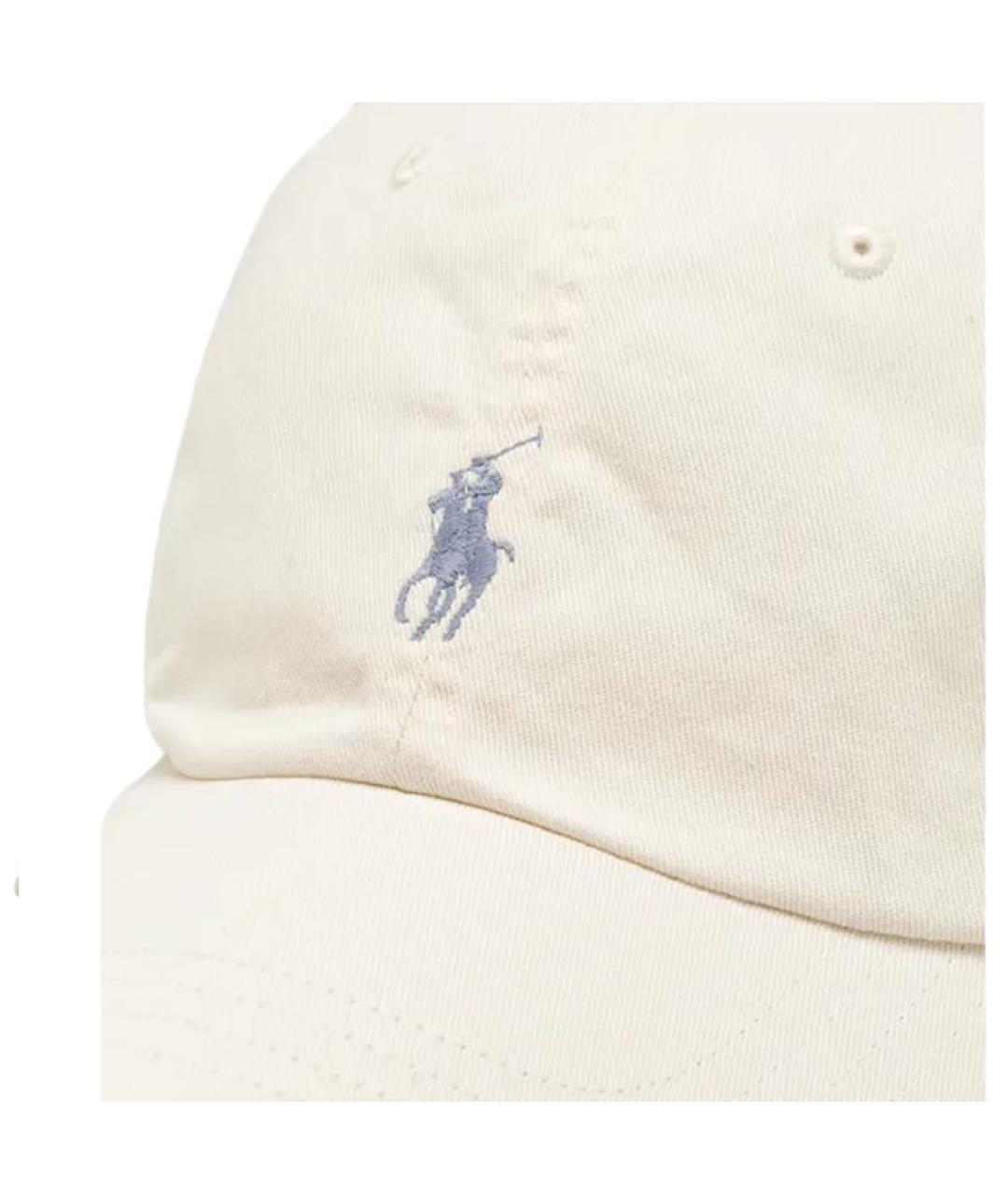 POLO RALPH LAUREN Бежевая хлопковая кепка, фото 2