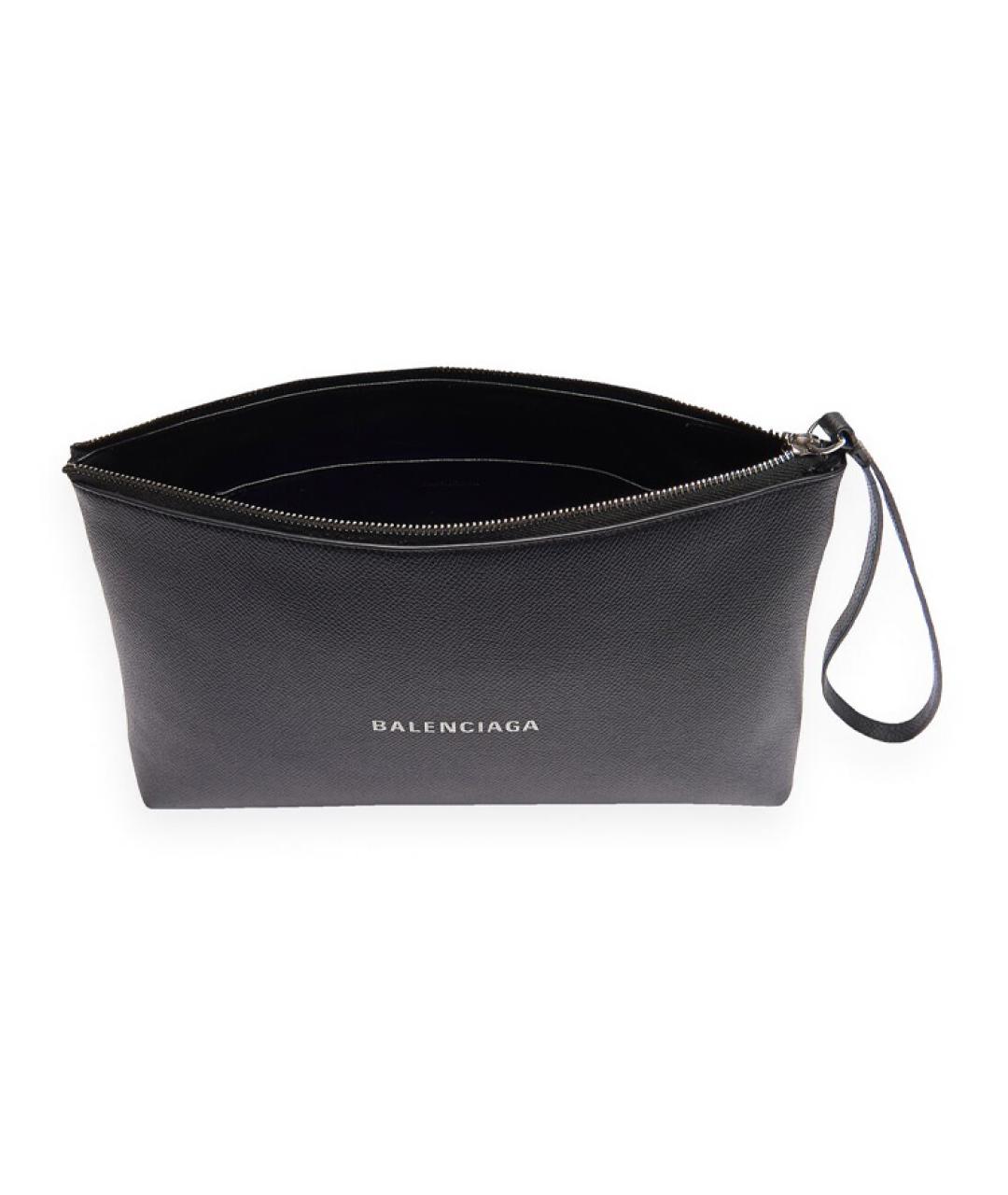 BALENCIAGA Черная кожаная папка для документов, фото 3